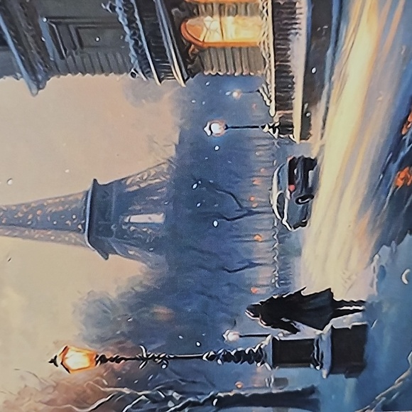 4x6 Paris Eiffel Tower Fantasy Watercolor Oil‎ Painting Wall Art Print - Picture 2 of 7